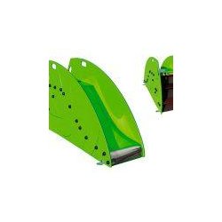 Toboggan feuille en polyéthylène et bois lamellé-collé traité en autoclave classe IV - Pour enfants de 1 à 6 ans