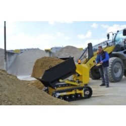 Mini-dumper sur chenille DCT-350P Alitrak - 600 kg - radiocommande, zéro émission et propulsion tout-terrain