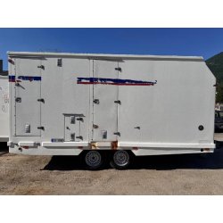 JCR M490PA Remorque cabane de chantier 2 essieux
