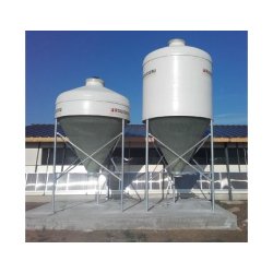 Silo d'aliment d'élevage à cône axial translucide - Ø2325 - Capacité entre 6 et 22m3 - Silo Star