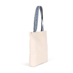 Sac shopping recyclé - 75% coton recyclé - Tissage canvas robuste - Réf: KINS117
