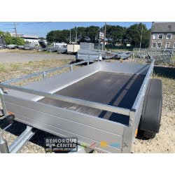 Remorque freinée aluminium - MCALU - FW2000 - 2 essieux - PTAC : 2000 Kg - 305 x 153 cm - Référence MCALU PRO FW2000 - Saris