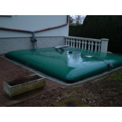 Citerne de récupération et stockage pour eau de pluie - 1 à 1200 m3 - Textile enduit précontraint, traité UV