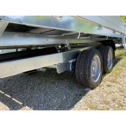 Remorque Benne SARIS - 306 x 184 cm - PTAC : 3500 kg - 2 Essieux - Freinée - Pompe électrique - K1 306 184 3500 2 E