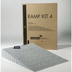 Kit rampes modulaires - larges de 75 cm - pour seuils jusqu'à 15 cm - résistantes et légères