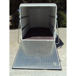 Big box double essieux - remorque fourgon Wilsud - polyester - 10m³ - 3m x 1.8m x 1.8m - PTAC 1000 à 2000 kg