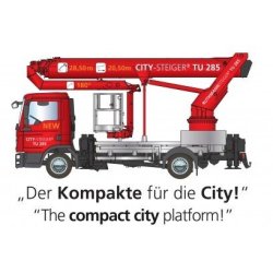Steiger® TU 285 - Camion nacelle Ruthmann - 28,50 m - Compact et performant pour interventions urbaines