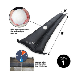 Boudin Anti-Inondations Quickdam - Protection jusqu'à 8 cm - Longueur 1.5m - QD65-1