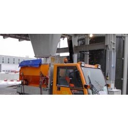 Silo de stockage de sel avec plaques en acier revêtues de verre - Harvestore