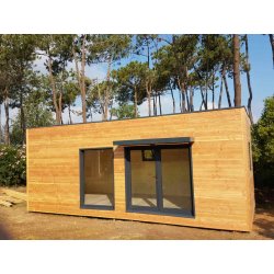Studio de jardin Evry 20 m² - maison de jardin en ossature bois - 100% isolé, modifiable et sans permis de construire