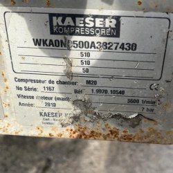 Kaeser M20 - Compresseur mobile diesel - 2000 L/min - 2012 - 1 087 h