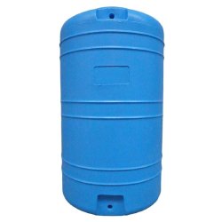 Réservoir PE type CV 300L bleu - Stockage chimique, alimentaire et eau de pluie