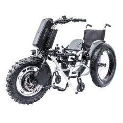 Handbike Tout Électrique - CROSSBIKE 14'' Stricker - Moteur 1000 Watts et Pneu Adhérent