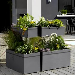 Jardinière haute superposée pour balcon - 75xl37xh85cm - jardiniere/220