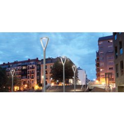 Mât résidentiel Volga ACLVOL - Aluminium, LED 40W, Hauteur 4,7m, RAL 9022