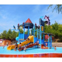 Structure de jeux aquatiques - ARWAPS5B - Hauteur 9 m - Toboggans jusqu'à 2,4 m