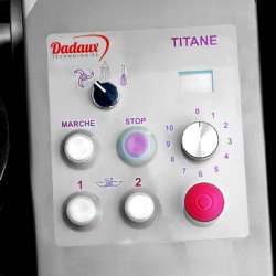 Cutter professionnel - Titane 80 - inox AISI 304 avec cuves épaisses et normes CE