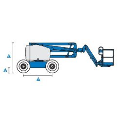 Nacelle bras articulé automoteur - Genie 18m