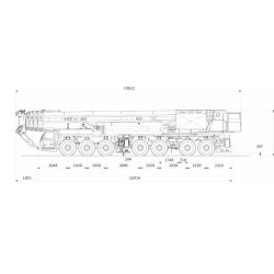Gmk7450 - Grue automotrice Grove - Manitowoc Cranes - Charge maximale 450 tonnes - Châssis 7 essieux