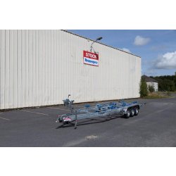 7m80-2m20 3x1350kg - VLEMMIX - Remorque Porte-Bateau