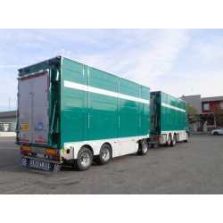 Rba62 - remorque bétaillère - carrozzeria pezzaioli - essieux simples fixes de 9000 kg