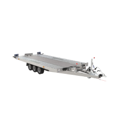Porte voiture SARIS AT 480 200 3 K - basculement hydraulique - 3 essieux - PTAC : 3500 kg - 480 x 200 cm - Remorque neuve