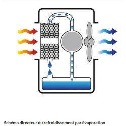 Rafraîchisseur par évaporation Master BC 121 - mobile, silencieux et durable avec grand réservoir et télécommande
