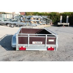 Remorque utilitaire 2 essieux et frein en 750kg pour les transports des particuliers comme des pros- erde expert - lc 252 f bois