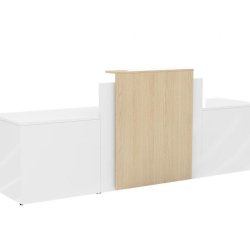 Banque d'accueil modulaire POGO - Design simple et élégant - Fabrication française - Configurations variées et PMR