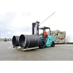 Location courte durée - Chariot élévateur thermique Mitsubishi FD/FG45N Grendia EX 4500 kg - 4 roues pneumatiques