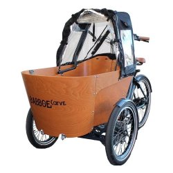 Triporteur électrique Babboe Carve Mountain - Transport jusqu'à 4 enfants - Moteur Yamaha 36V 250W