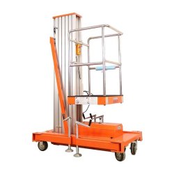 Nacelle télescopique 1 mât TOR GTWY6-100 - 125KG, 6M, batterie rechargeable