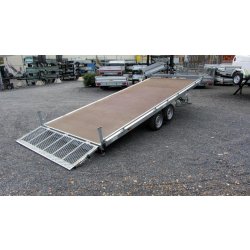 Remorque plateau basculant Lider 32660 - 2 essieux, roues dessous, PTC 3500 kg