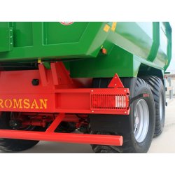 R 160 TAHK - Benne agricole à tandem monocoque - Romsan - capacité 15500 kg