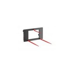 Pique-bottes à 3 dents - 1100 mm - Référence : CF-PQBW3MET 1100 - Attelage euro standard