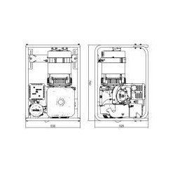 Groupe électrogène Ak-700-m - Inmesol - 740x530x520 - moteur Kohler CH-440 - 7,2 kWm - essence - démarrage manuel