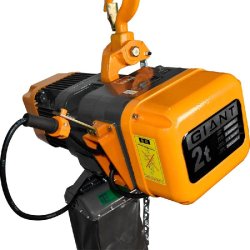 Palan électrique à chaîne stationnaire avec crochet HHBDII 05-02 - 5T x 6M / 380V - Protection d'urgence et butée