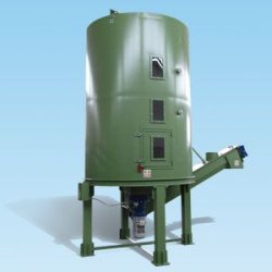 Silos de stockage pour film broyé - Tecnofer - capacité de 7 à 15 m3 avec vis d'extraction et dosage variable