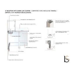 Comptoir d'accueil lumineux Z1 - Officity - 240, Non