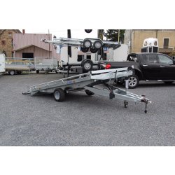Remorque plateau basculant pour 2 quads - transport d'engins et véhicules - Lider 33630