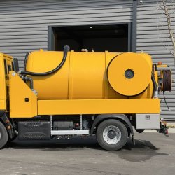 Combiné hydrocureur 12T - Débouchages grandes capacités et pompage de fosses - De 90L/min à 175 bars, à 37L/min à 400 bars - Cuve 7000L