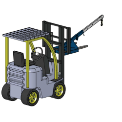 Potence de fourche adaptable sur chariot élévateur et gerbeur - Capacité jusqu'à 1000 kg - En vente et en location