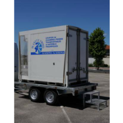 Chambre froide 4.0 m3 sur remorque - surgélation rapide - équipement frigorifique performant - 380V