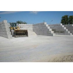 Bloc béton empilable largeur 0.6m - transportable avec crochets de levage Artéon