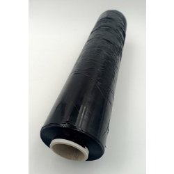 Film etirable noir pour palettisation 300mx0.45m 17µ