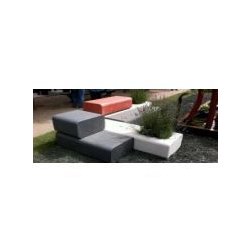 Jardinières B.Flex - Urbastyle - béton préfabriqué multifonction design par Marine Peyre