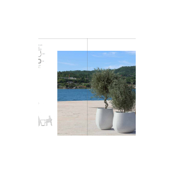 Jardinière en béton Kruk - Jardinière remarquable pour espaces publics et jardins