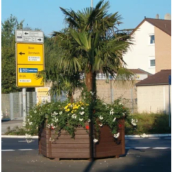 Jardinière Hexa en plastique recyclé