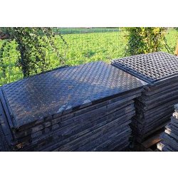 Protection de sol - Épaisseur 43 mm - Dimensions 1160 mm x 760 mm - Charge admissible 30 tonnes/m² - PVC recyclé
