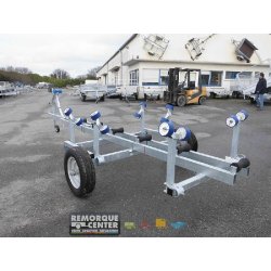 Chariot de mise à l'eau et manutention - remorque cassante - 1 essieu - PTAC : 1300Kg - Sun Way - Référence SW1000MA21